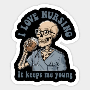 I Love Nursing Funny For Nurses Sticker